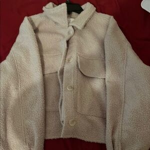 H&M Cream Sherpa Jacket